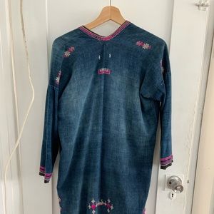 Handmade in India indigo kimono